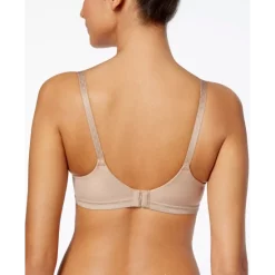 Deals 🔔 Lilyette Minimizer Beautiful Support Lace Underwire Bra LY0977 Champagne Shimmer With Ivory (nude 5) 🌟