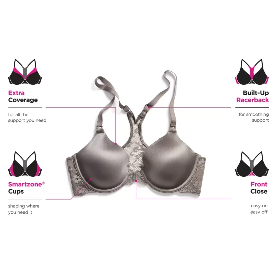 Flash Sale ๐ Maidenform One Fab Fit Lace T-Back Shaping Underwire Front Close Bra 7112 White ๐ 4 Flash Sale ๐ Maidenform One Fab Fit Lace T-Back Shaping Underwire Front Close Bra 7112 White ๐ - Image 4