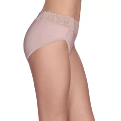 Best reviews of 🤩 Vanity Fair 👩 Women's Flattering Lace Hi-Cut Panty Underwear 13280, Extended Sizes Available Ghost Navy Stripe ✔️ -Bali Shop unnamed file 370