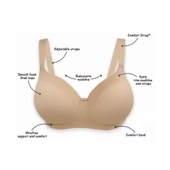 Cheap 😉 Bali Comfort Revolution ComfortFlex Fit Seamless Shaping Wireless Bra 3488 Gravel Grey Heather ✔️ -Bali Shop unnamed file 521