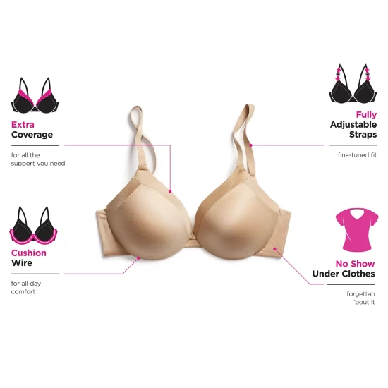 Budget ๐ Maidenform Comfort Devotion Extra Coverage Shaping Underwire Bra 9436 Body Beige (nude 4) โ๏ธ 4 Budget ๐ Maidenform Comfort Devotion Extra Coverage Shaping Underwire Bra 9436 Body Beige (nude 4) โ๏ธ - Image 4