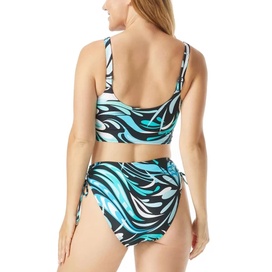 Deals ⭐ Coco Reef Elevate Bra Sized Shirred 👙 Bikini Top & Bottoms Black/blue Multi 🥰 2 Deals ⭐ Coco Reef Elevate Bra Sized Shirred 👙 Bikini Top & Bottoms Black/blue Multi 🥰 - Image 2