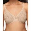 Discount 🔔 Wacoal Halo Lace Molded Underwire Bra 851205, Up To G Cup Sand (nude 5) 🔔