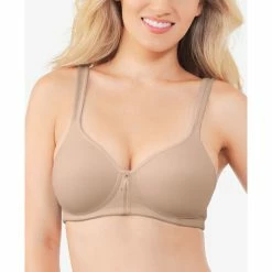 Outlet 😉 Vanity Fair Body Caress Full Coverage Wireless Bra 72335 Ivory (nude 5) 💯