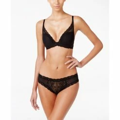 Budget 🤩 Natori Feathers Lace Bra & Hipster Smoky Iris/dolphin 🥰