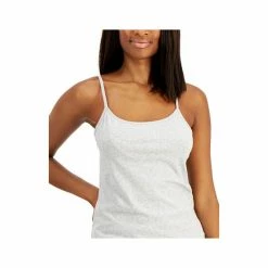 Cheapest 🌟 Charter Club 👩 Women's Shelf-Bra Cami Tank, Created For Macy's Heather Storm Grey 🥰 -Bali Shop unnamed file 730
