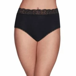 Best reviews of 👏 Vanity Fair Flattering Lace Stretch Brief Underwear 13281, Also Available In Extended Sizes Midnight Black 👍
